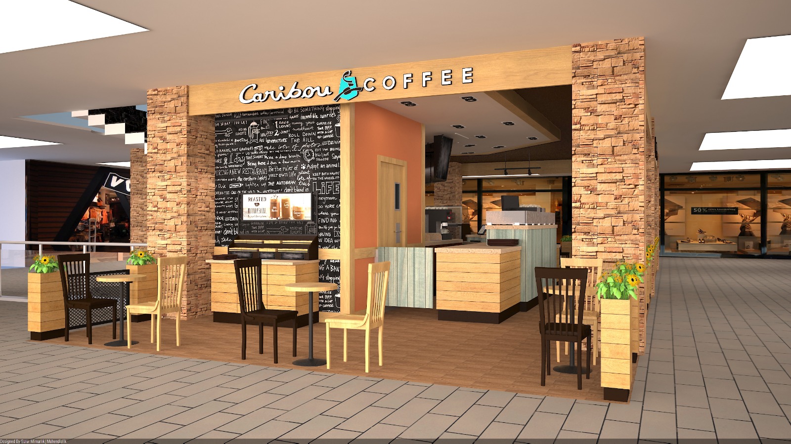 İzmir Caribou Coffee Agora Avm Yapım İşi